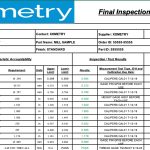 Inspection & Sampling Plan – Xometry Inside Part Inspection Report Template