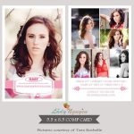 Instant Download Modeling Comp Card Photoshop Templates Pertaining To Free Zed Card Template