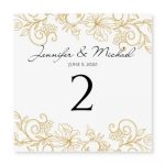 Instant Download – Wedding Table Number Card Template – Vintage Bouquet In Table Number Cards Template