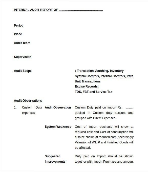 Internal Audit Report Misse Rsd7 Org inside Gmp Audit Report Template