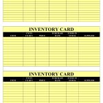 Inventory Card Template – Black And Yellow Download Printable Pdf Intended For Bin Card Template