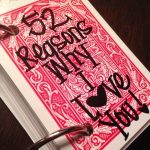 Items Similar To 52 Reasons Why I Love You Cards. On Etsy For 52 Things I Love About You Cards Template
