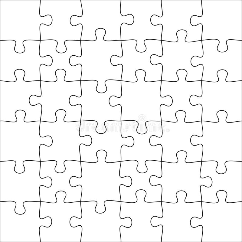 Jigsaw Puzzles Vector - Word Card With Jigsaw Puzzle Template Inside Jigsaw Puzzle Template For Word