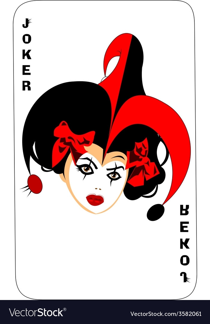 Joker Card Design Royalty Free Vector Image - Vectorstock inside Joker Card Template