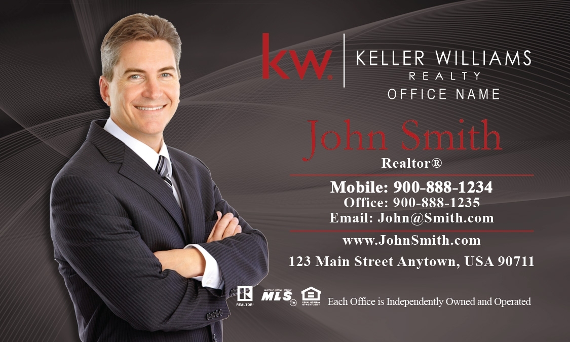 Keller Williams Business Cards : Keller Williams Clean, Geometric In Keller Williams Business Card Templates