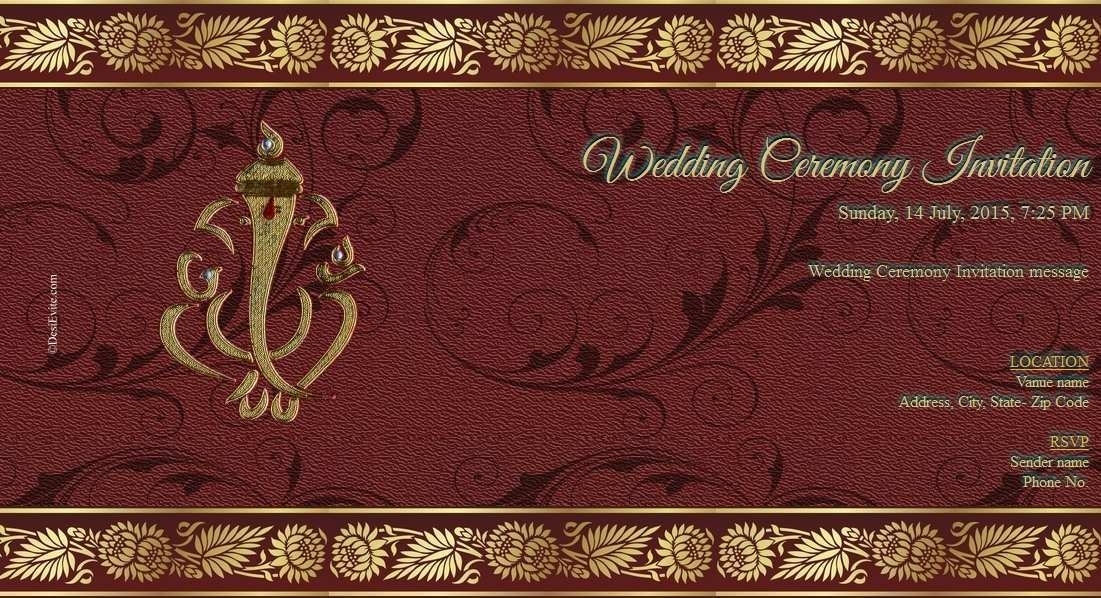 Kerala Hindu Wedding Card Templates – Cards Design Templates With Invitation Cards Templates For Marriage