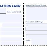 Kids Life Pretend: Emergency Medical Card With Regard To Med Cards Template