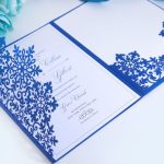 Laser Cut Wedding Invitation, 5X7, Cricut Template, Tri Fold Within Fold Out Card Template