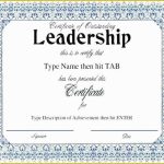 Leadership Award Certificate Template Free Of Certificate Samples In inside Leadership Award Certificate Template
