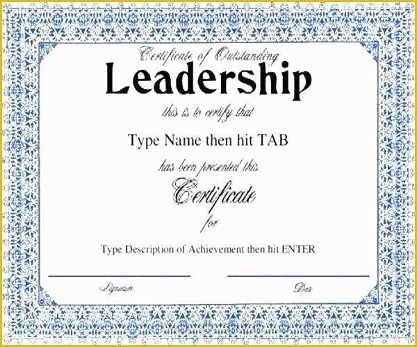 Leadership Award Certificate Template Free Of Certificate Samples In inside Leadership Award Certificate Template
