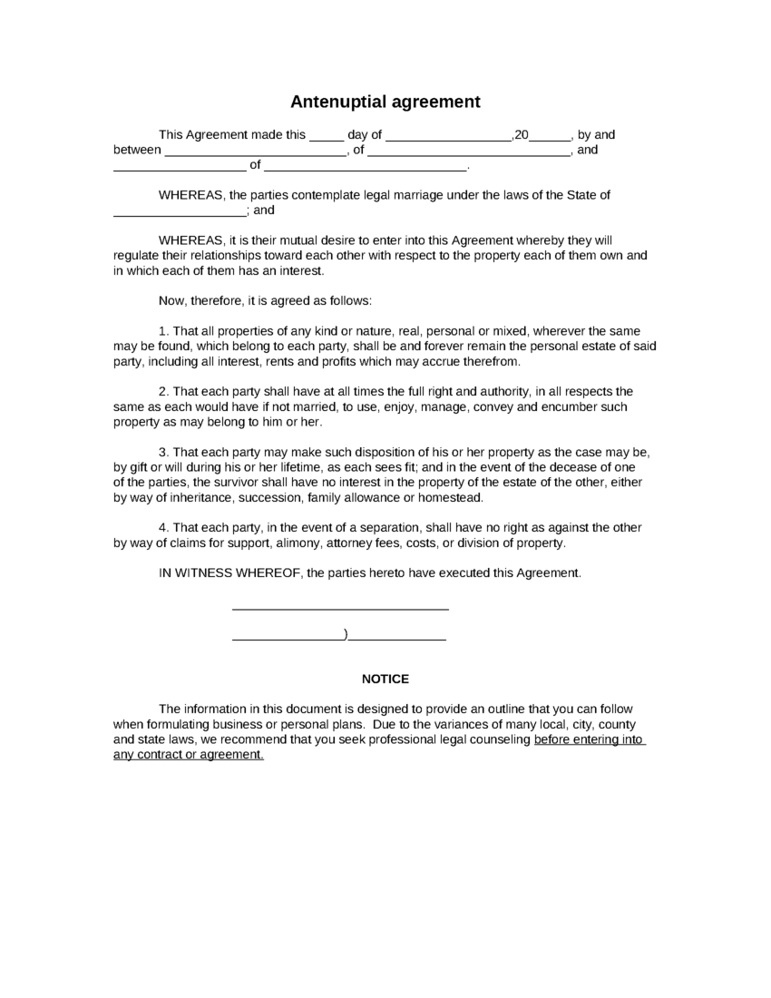 Legal Agreement Contract – Free Printable Documents Inside Blank Legal Document Template