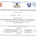 "Let'S Study English Together." – My Certificates And Awards Throughout International Conference Certificate Templates
