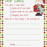 Letter From Santa Template Free Download Examples | Letter Template with Blank Letter From Santa Template