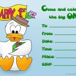 Lots Of First Birthday Party Invitations: Free And Printable Within First Birthday Invitation Card Template