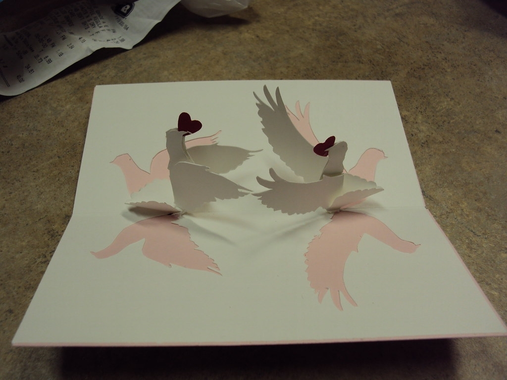 Love Birds Pop Up Wedding Card Inside | Inspired By Www.crea… | Flickr With Wedding Pop Up Card Template Free