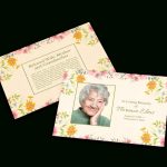 Loving Memory Flower Card Template Mycreativeshop with In Memory Cards Templates