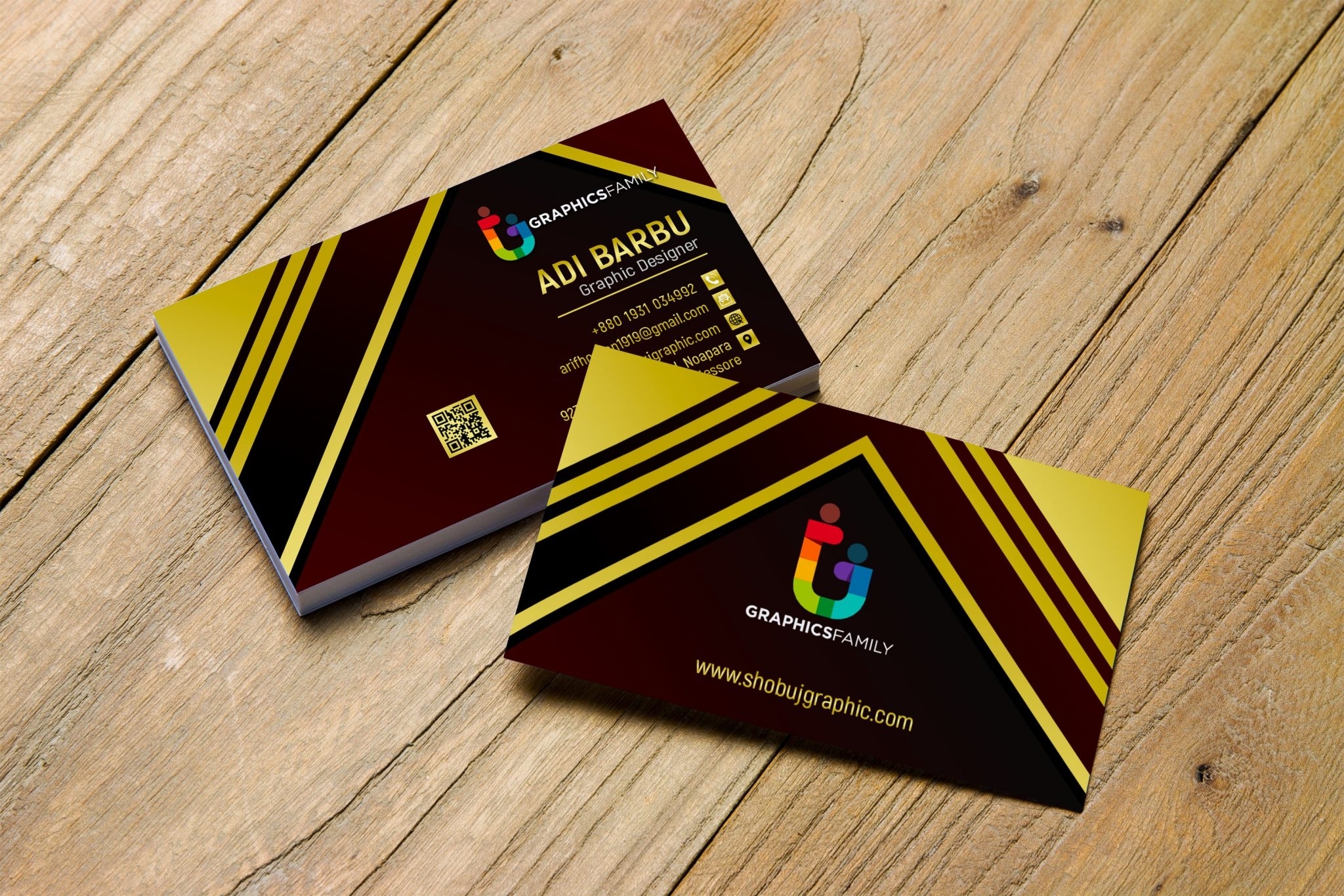 Luxury Golden Business Card Design Free Template – Graphicsfamily Within Free Bussiness Card Template