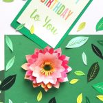 Make A Birthday Card With Pop Up Watercolor Flower {Free Designs} - A intended for Happy Birthday Pop Up Card Free Template
