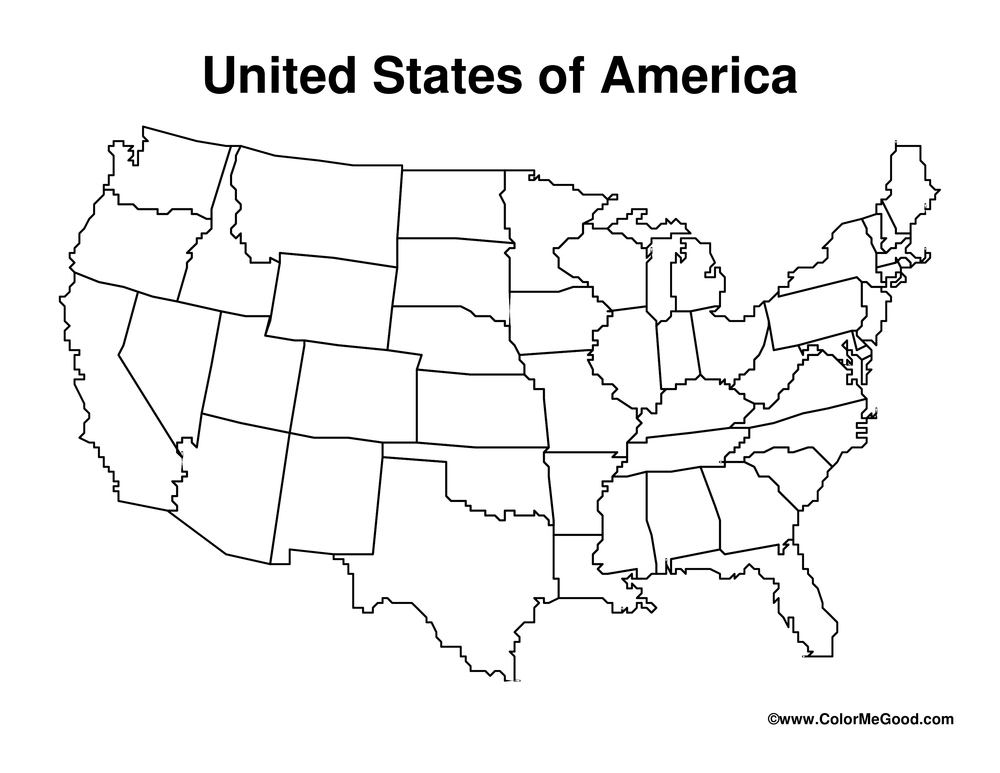 Maps Worksheets | Have Fun Teaching Pertaining To Blank Template Of The United States