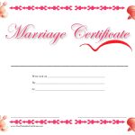 Marriage Certificate Template Download Printable Pdf | Templateroller Throughout Certificate Of Marriage Template