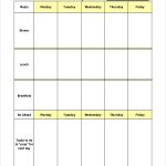 Meal Plan Templates | 21+ Free Word, Excel & Pdf Formats, Samples Pertaining To Weekly Meal Planner Template Word