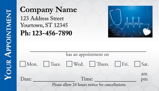 Medical Appointment Cards – Doctors Appointment Cards In Medical Appointment Card Template Free