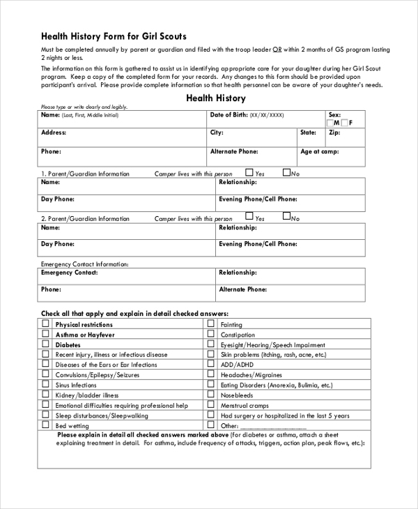 Medical Check Up Form Pdf Throughout Health Check Report Template