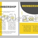 Membership Brochure Template Layout – Stock Vector 3755391 | Crushpixel With Membership Brochure Template