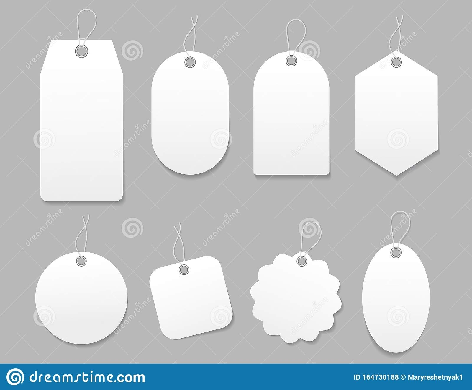 Mockup Tag, Paper Label. Template Blank Tag For Price Shopping, Hang Within Blank Luggage Tag Template
