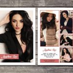 Model Comp Card On Behance for Zed Card Template Free