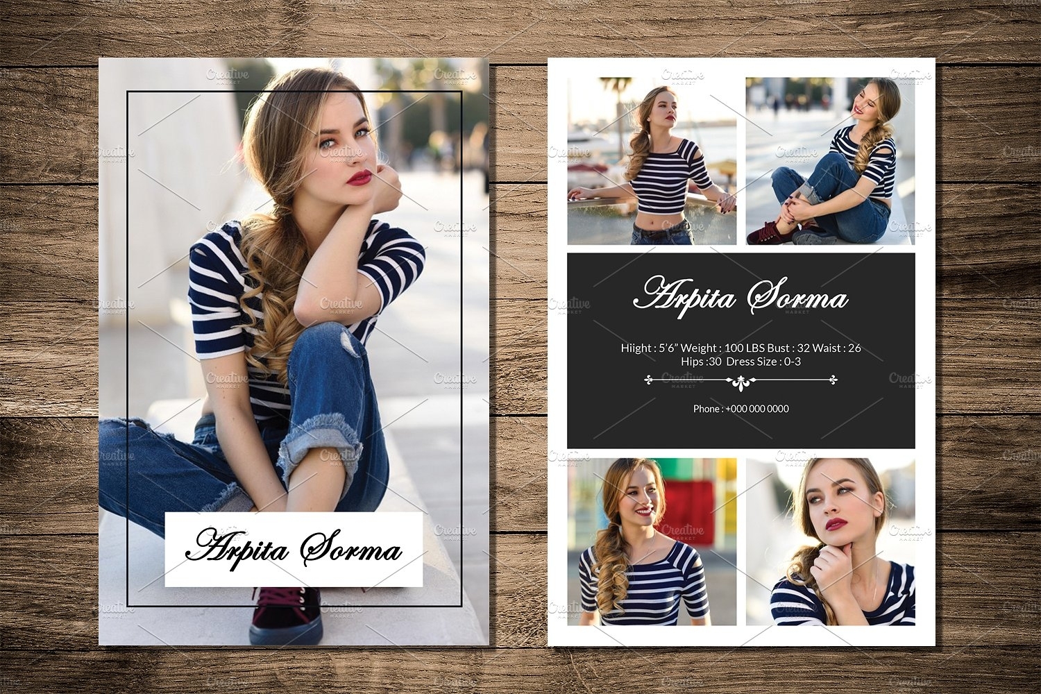 Model Comp Card Template – Sistec Within Comp Card Template Psd