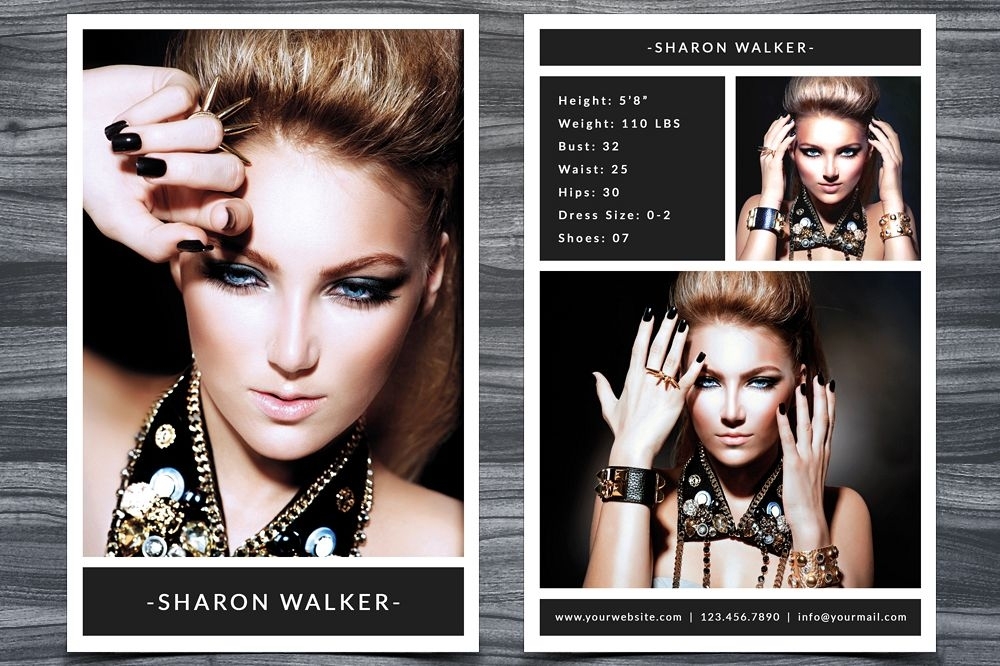 Models Comp Cards Template – Hd Modello Inside Free Model Comp Card Template