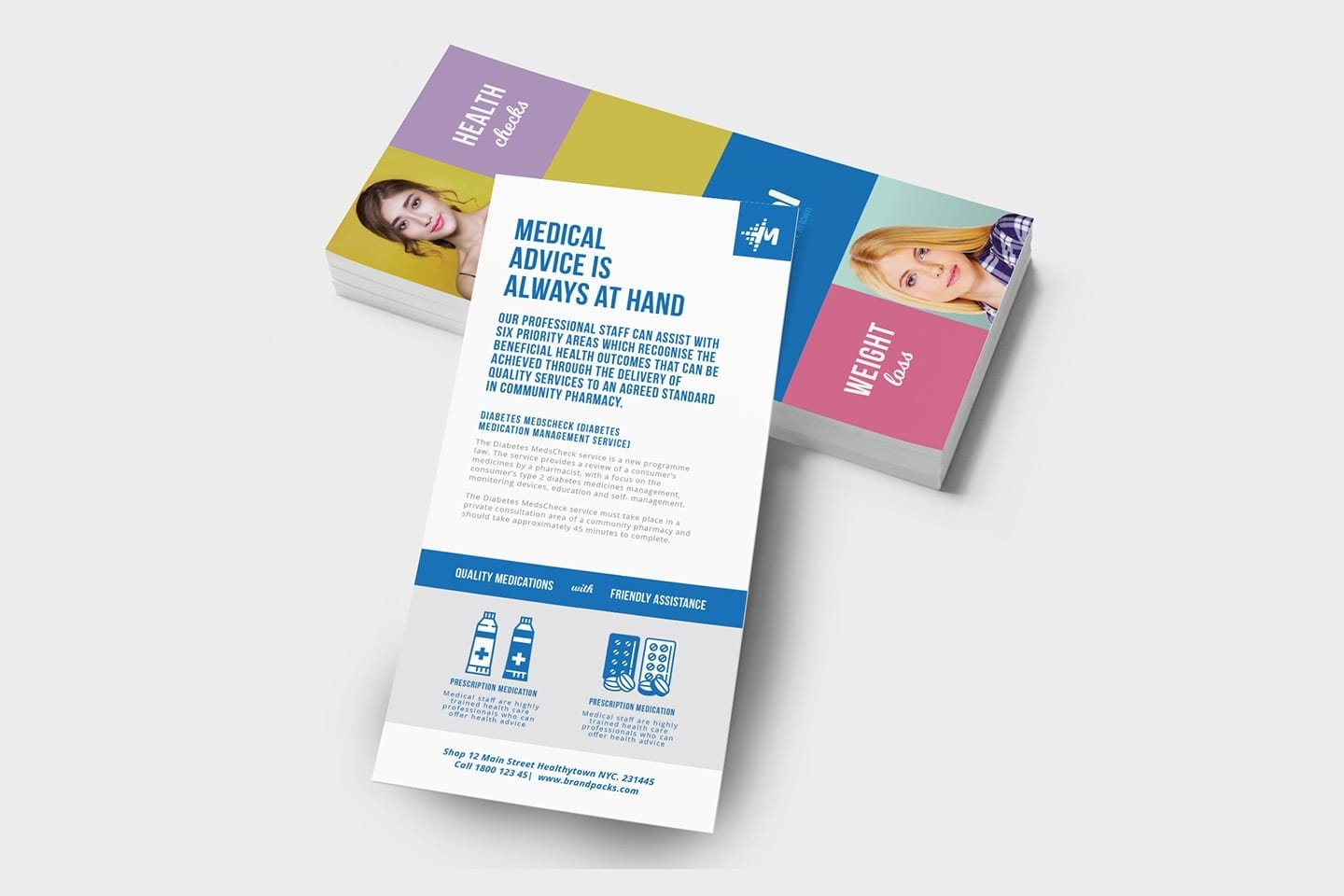 Modern Medical Dl Card Template In Psd, Vector & Ai – Brandpacks Pertaining To Dl Card Template