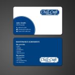 Modern, Professional, Hvac Business Card Design For Chill Craft Company Regarding Hvac Business Card Template