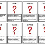 Monopoly Chance Cards Template for Monopoly Chance Cards Template