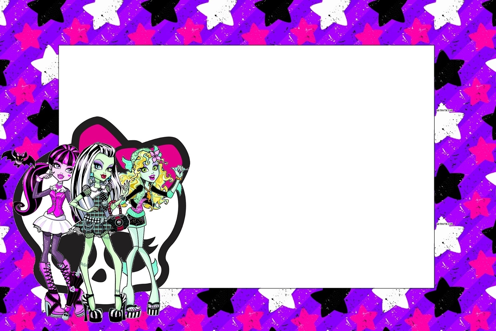 Monster High: Free Printable Party Invitations. | Oh My Fiesta! In English Pertaining To Monster High Birthday Card Template