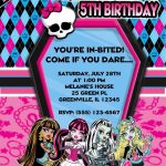 Monster Party Invitations Printed – Invitation Design Blog Pertaining To Monster High Birthday Card Template