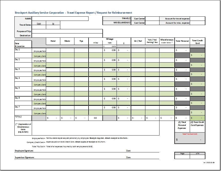 Monthly Expense Report Template Excel Pertaining To Monthly Expense Report Template Excel