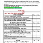 Monthly Safety Inspection Form – Hse Images & Videos Gallery Within Hse Report Template