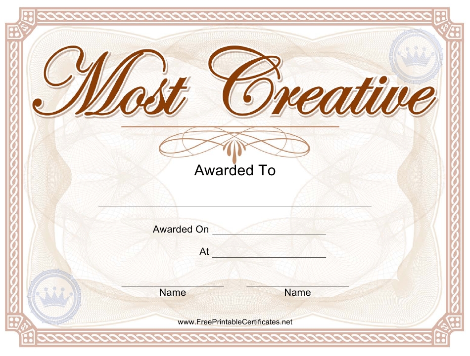 Most Creative Award Certificate Template Download Printable Pdf For Art Certificate Template Free