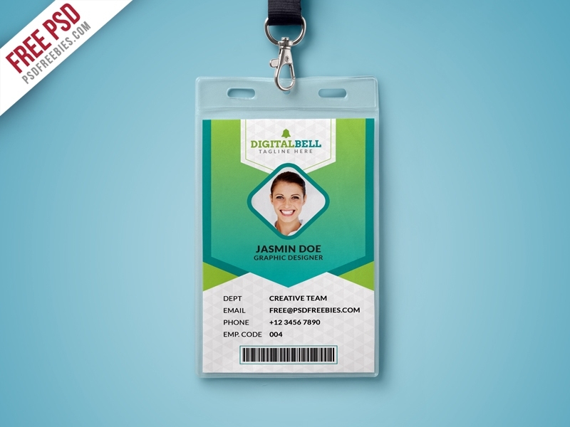 Multipurpose Photo Identity Card Template Psd – Psdfreebies Within Template Name Card Psd