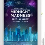 Music Party Flyer, Template Or Banner Design. Stock Illustration With Event Banner Template