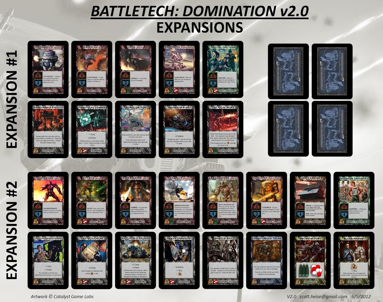 Mwo: Forums – Battletech: Domination (Fan Created Deck Building Card Throughout Dominion Card Template