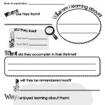 My Biography Exploration Report – Book Report Sheet For Kids (Template Throughout Book Report Template Grade 1