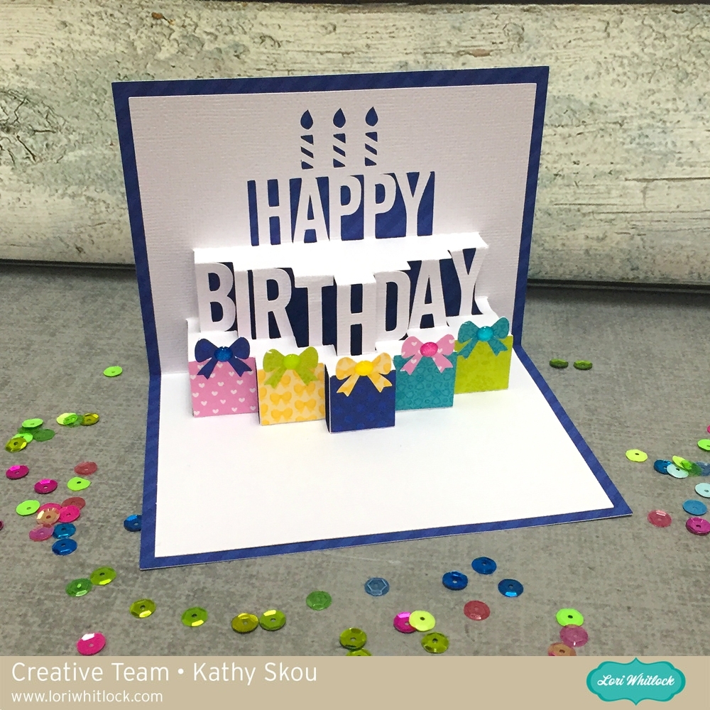 My Happy Place: Lori Whitlock: A2 Pop Up Birthday Cake Card In Diy Pop Up Cards Templates