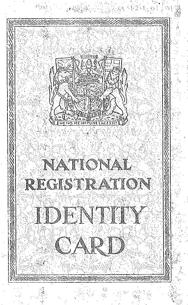 National Registration Identity Card – Falkirk Community Trust For World War 2 Identity Card Template