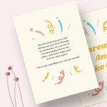 Office Farewell Card Template – Illustrator, Word, Apple Pages, Psd Intended For Farewell Card Template Word