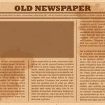 Old Blank Newspaper Template Within Old Newspaper Template Word Free