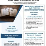 One Page Book Proposal Summary Presentation Report Infographic Ppt Pdf With One Page Book Report Template