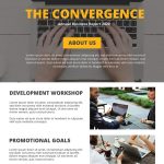 One Page Company Brochure Template – Illustrator, Indesign, Word, Apple Within One Page Brochure Template